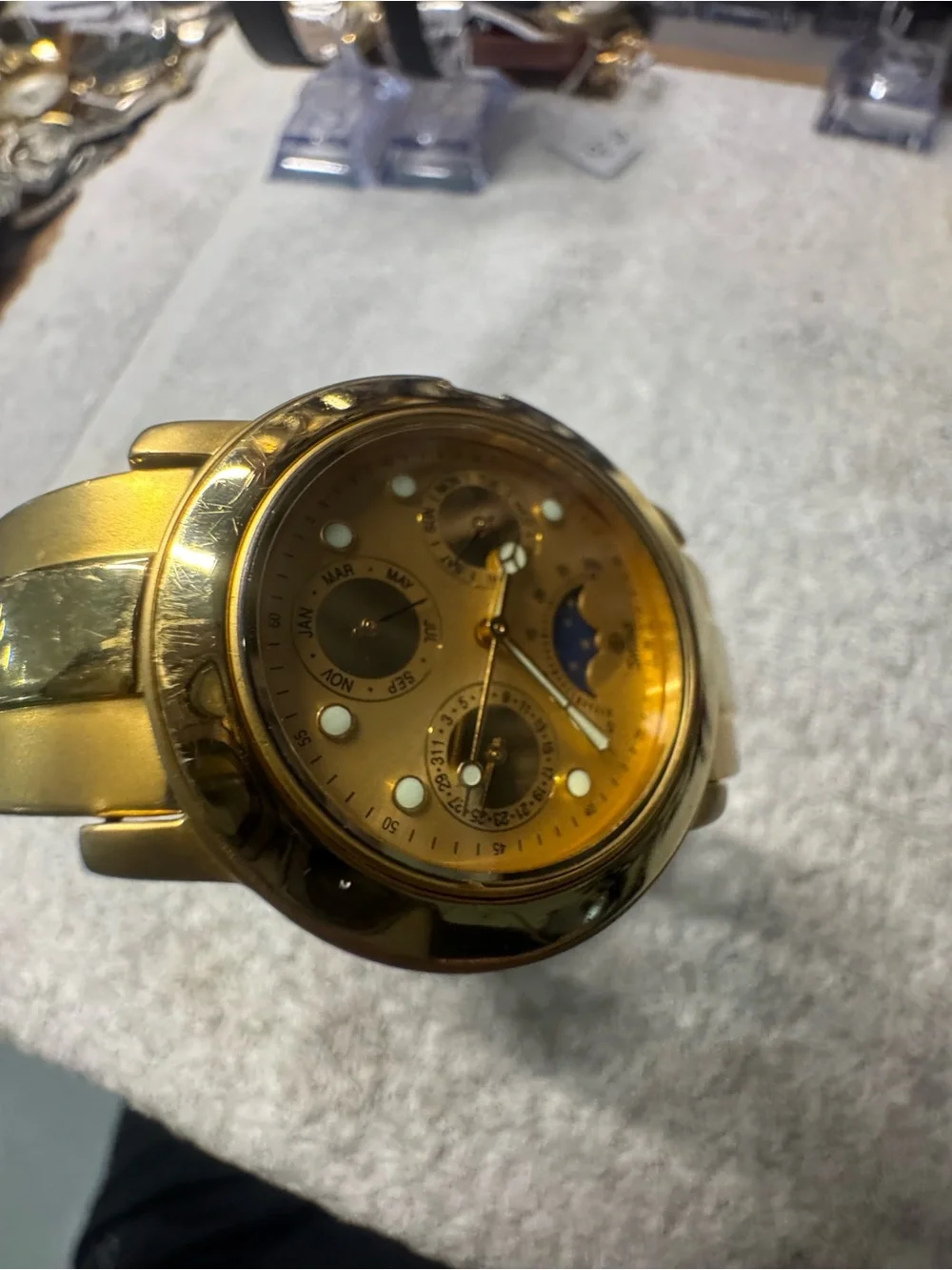 Gold-Tone Multifunction Watch - Gold